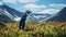 Hyper-realistic Image Of Penguin Grazing In Unreal Engine Rendered Landscape