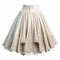 Hyper Realistic Ivory Dress Skirt - Super Detailed Hd Isolated Image