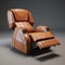 Hyper-realistic Leather Recliner Chair 3d Model