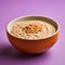 Hyper-realistic Lentil Soup Bowl On Violet Background