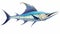 Hyper-realistic Marlin Fish Illustration Vector - Free Transparent Drawing
