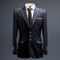 Hyper Realistic Navy Suit Design Award-winning 3d Rendering