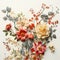 Hyper-realistic Paper Flower Bouquet: Timeless Artistry On A White Background