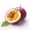 Hyper-realistic Passion Fruit Illustration With Water Droplets