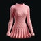 Hyper Realistic Pink Sweater Dress - 3d Model