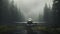 Hyper-realistic Portraits Of Aircraft Waiting For Landing In Misty Northwest Land