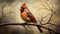 Hyper-realistic Red Cardinal Portrait: Commission By Terry Redlin And Brian Mashburn