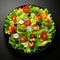 Hyper-realistic Salad On Isolated Background - Photorealistic Pastiche