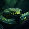 Hyper-realistic Sci-fi Snake In The Rainforest