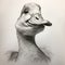 Hyper-realistic Sculpture: Captivating Portrait Of A Happy Duck