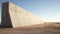 Hyper-realistic Water: A Photorealistic Concrete Wall In The Italian Desert