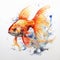 Hyper-realistic Watercolor Fish Illustration With Dramatic Splendor