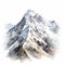 Hyper Realistic Watercolor Mountain Illustration With Multilayered Realism