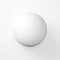 Hyper-realistic White Sphere On Matte Background A Stunning Installation