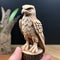 Hyper-realistic Wood Carving Of An Eagle With Multilayered Dimensions