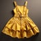 Hyper Realistic Yellow Suspender Dress Childhood Arcadias And Retro Glamor