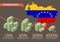 Hyperinflation in venezuela concept infographic