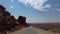 Hyperlapse Driving of Moki Dugway Desert Cliff Road 02 Rear View Utah Southwest USA