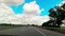 Hyperlapse driving point of view on highway