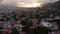 Hyperlapse of sunset overlooking the west side of Caracas, Venezuela