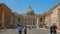 Hyperlapse of The Vatican, St. Peter`s Basilica, Basilica of Saint Peter, City view of Rome, Roma, Italy