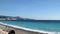 Hyperlapse of the winter beach of Nice, France