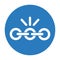 Hyperlink icon, External link blue symbol