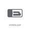 Hyperloop icon. Trendy Hyperloop logo concept on white background from Artificial Intelligence collection