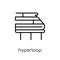 Hyperloop icon. Trendy modern flat linear vector Hyperloop icon