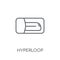 Hyperloop linear icon. Modern outline Hyperloop logo concept on