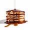 Hyperrealism Photography: Dripping Maple Syrup On Empty Stack Of Pancakes