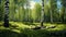 Hyperrealistic Birch Forest Woodlands Wallpaper In 32k Uhd
