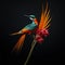 Hyperrealistic Bird Of Paradise: Colorful Junglecore Portraits
