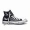 Hyperrealistic Black Converse Sneaker Canvas Painting