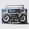 Hyperrealistic Boombox Painting In Fine Art Realism Style