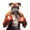 Hyperrealistic Boxing Dog Print By Nick Roberts