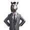 Hyperrealistic Cartoon Zebra: An Imaginative And Lively Character