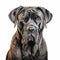 Hyperrealistic Charcoal Drawing Of A Mastiff On White Background