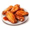 Hyperrealistic Chicken Wings Illustration With Isolated White Background