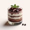 Hyperrealistic Chocolate Dessert With Dark Chocolate And Blackberries