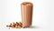 Hyperrealistic Chocolate Shake With Peanuts: A Richly Layered Delight