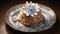 Hyperrealistic Churros With Blue Sakura Flower Cake