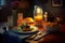 Hyperrealistic Cinematic Still Life Photography of a Home Cooked Meal, Made with Generative AI