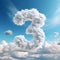 Hyperrealistic Cloud Art: Explosive Wildlife In The Shape Of Number Fifteen