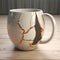 Hyperrealistic Cracked Gold Coffee Mug - Unique 3d Design