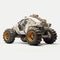 Hyperrealistic Fantasy Off Road Vehicle With Yellow Wheels