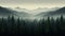 Hyperrealistic Forest Landscape With Spruce In #00ff7f Style