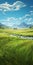 Hyperrealistic Grass Painting: Breathtaking Landscape In 32k Uhd
