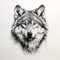 Hyperrealistic Gray Wolf Head Drawing By John Reuss