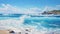 Hyperrealistic Illustration: Lively Seascapes Of Adriatic Sea Waves At Waimea Bay